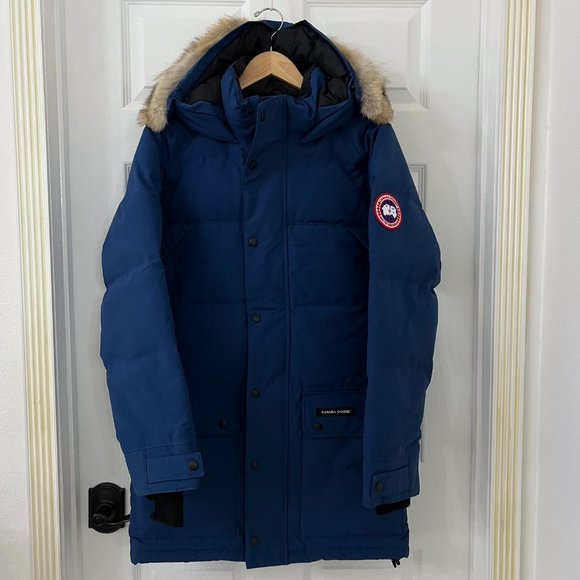 Canada Goose Men's Emory Down Parka With Fur-Trim Hood In Northern Night - Picture 2 of 14